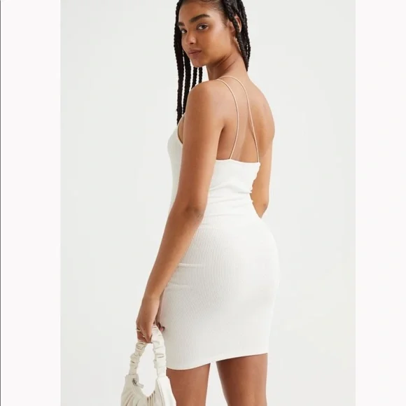 NWT H&M Ribbed One Shoulder Dress - Picture 2 of 4